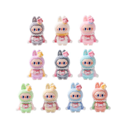Flocked Labu King Cute Doll 10pcs/set  （No Hole）