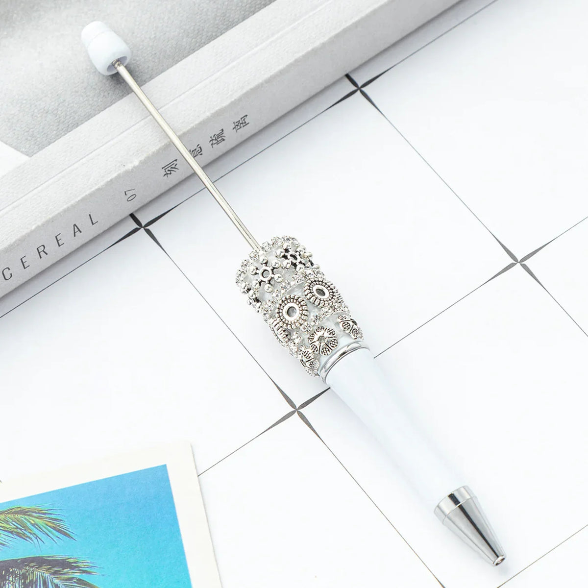 DIY Retro Flower Bead Pen Creative Handmade Bead Pen | DIY Beadable Pen Craft Gift Idea