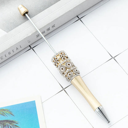 DIY Retro Flower Bead Pen Creative Handmade Bead Pen