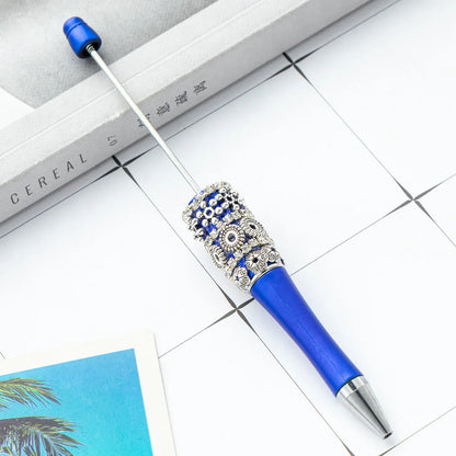 DIY Retro Flower Bead Pen Creative Handmade Bead Pen