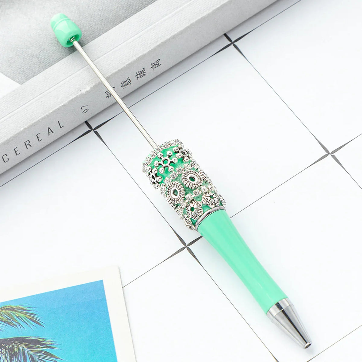 DIY Retro Flower Bead Pen Creative Handmade Bead Pen | DIY Beadable Pen Craft Gift Idea