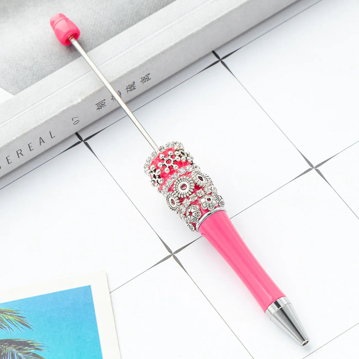 DIY Retro Flower Bead Pen Creative Handmade Bead Pen | DIY Beadable Pen Craft Gift Idea
