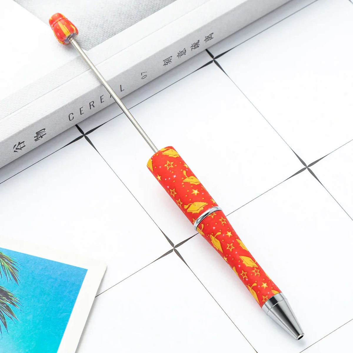 DIY Plastic Bead Pen Student Graduation Season Series Bead Pen | DIY Beadable Pen Craft Gift Idea
