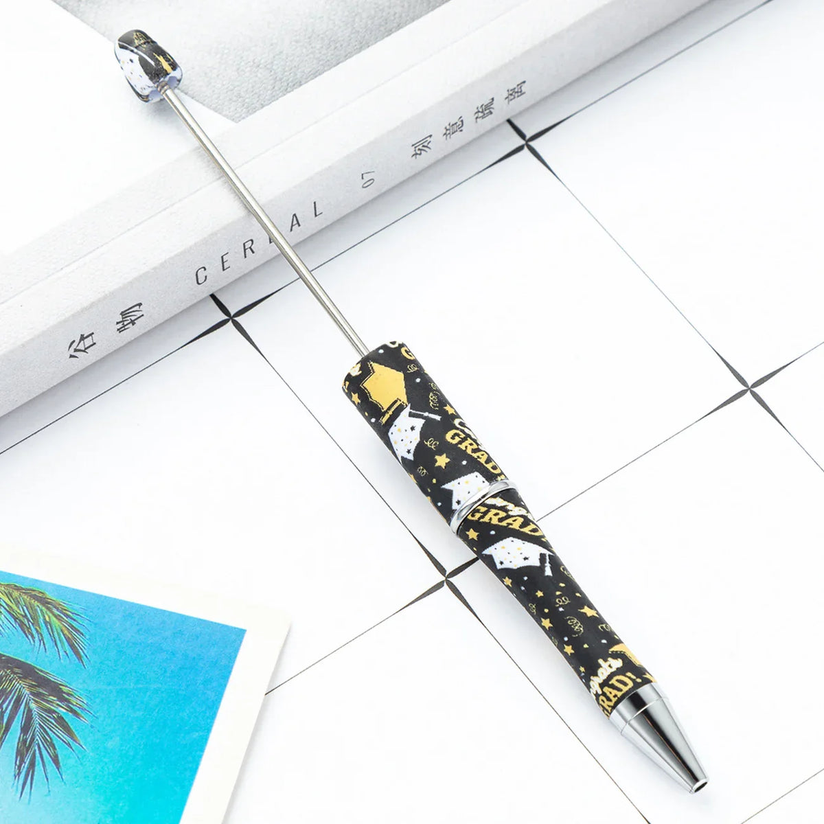 DIY Plastic Bead Pen Student Graduation Season Series Bead Pen | DIY Beadable Pen Craft Gift Idea