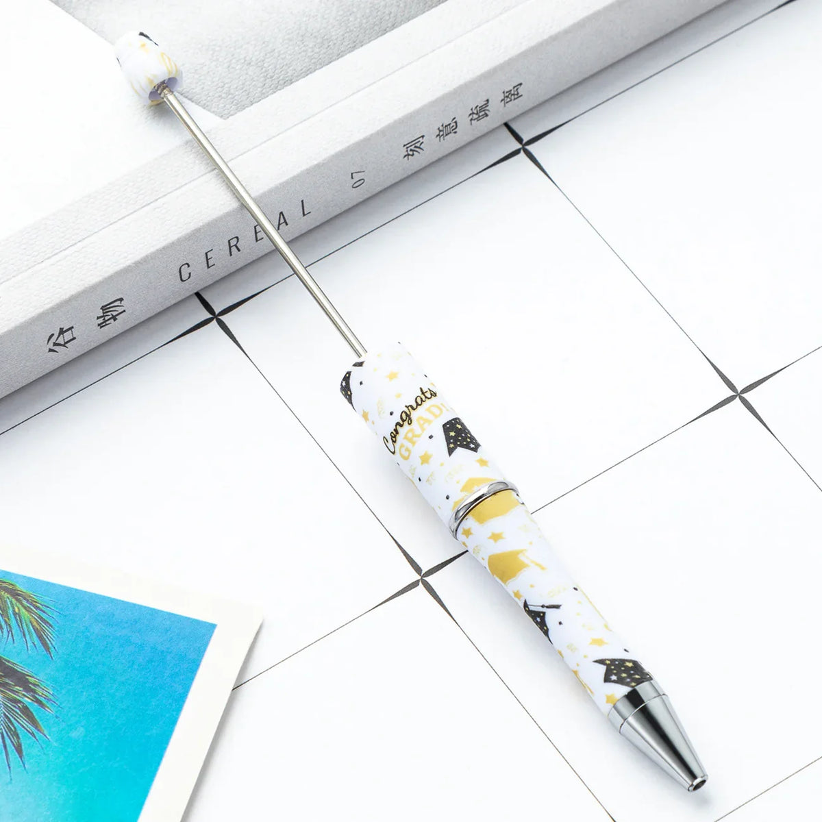 DIY Plastic Bead Pen Student Graduation Season Series Bead Pen | DIY Beadable Pen Craft Gift Idea