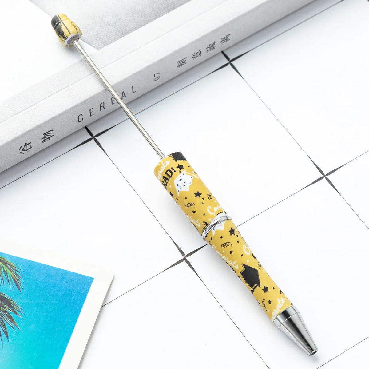 DIY Plastic Bead Pen Student Graduation Season Series Bead Pen | DIY Beadable Pen Craft Gift Idea