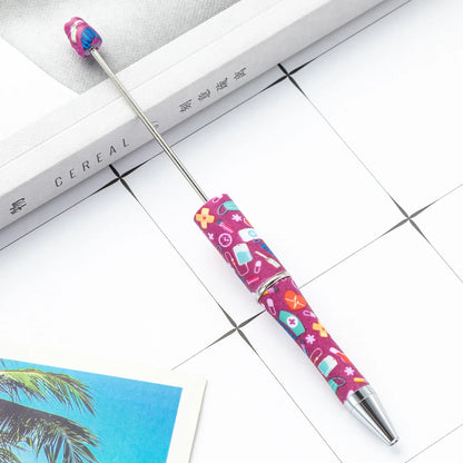 DIY Plastic Bead Pen Creative Nurses Day Bead Pen