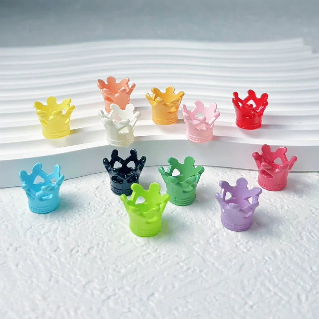 Love Crown Painted Macaron Beads | Acrylic Bead for DIY Bracelet Keychain Jewelry Making