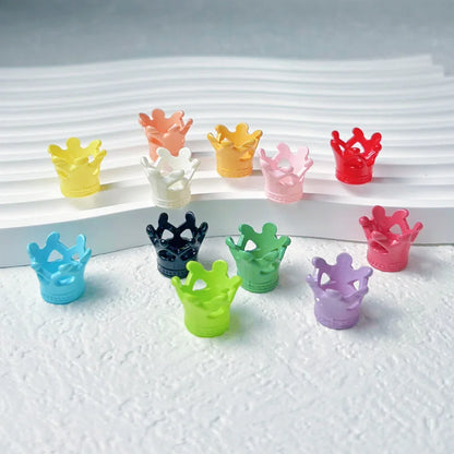 Love Crown Painted Macaron Beads