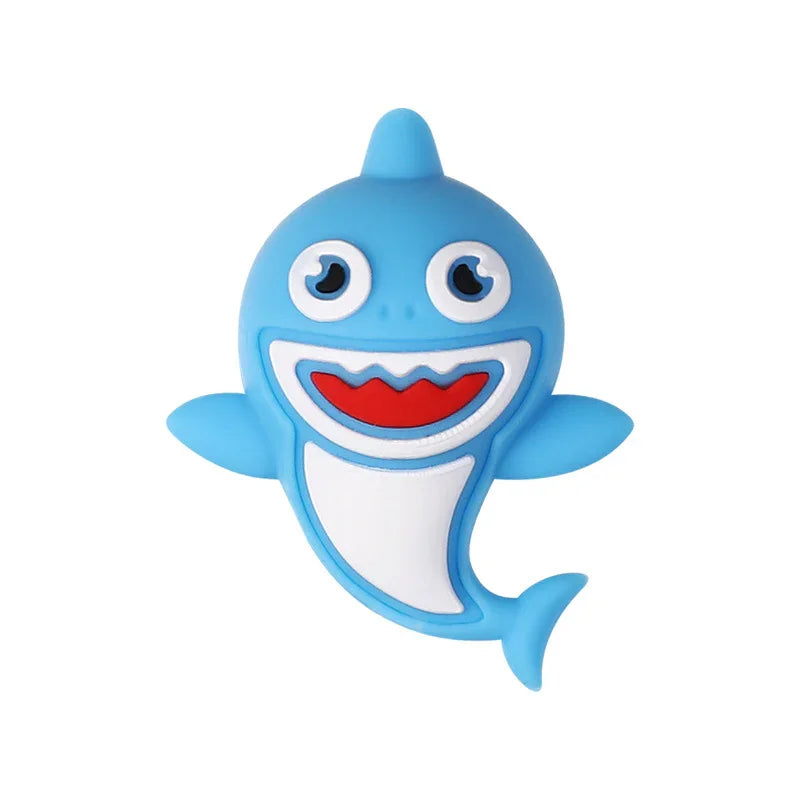 Marine Animal World Shark 3D Silicone Beads Bead Pen Animal Focal Beads | Silicone Focal Bead for DIY Keychain & Pen Wrap