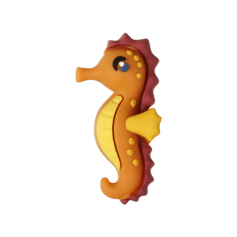 Marine Animal World Shark 3D Silicone Beads Bead Pen Animal Focal Beads | Silicone Focal Bead for DIY Keychain & Pen Wrap