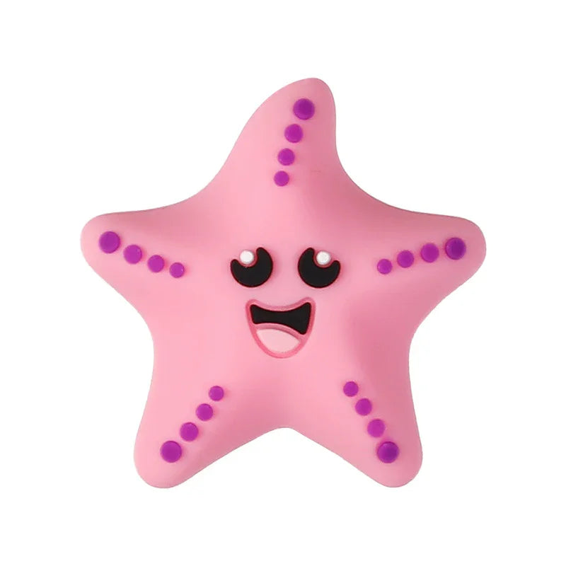 Marine Animal World Shark 3D Silicone Beads Bead Pen Animal Focal Beads | Silicone Focal Bead for DIY Keychain & Pen Wrap