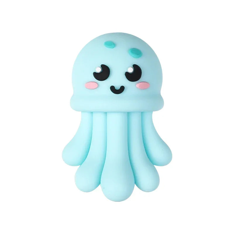 Marine Animal World Shark 3D Silicone Beads Bead Pen Animal Focal Beads | Silicone Focal Bead for DIY Keychain & Pen Wrap