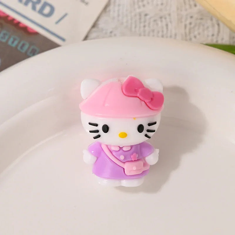 3D Cartoon Kt Cat Silicone Focal Beads | Acrylic Bead for DIY Bracelet Keychain Jewelry Making