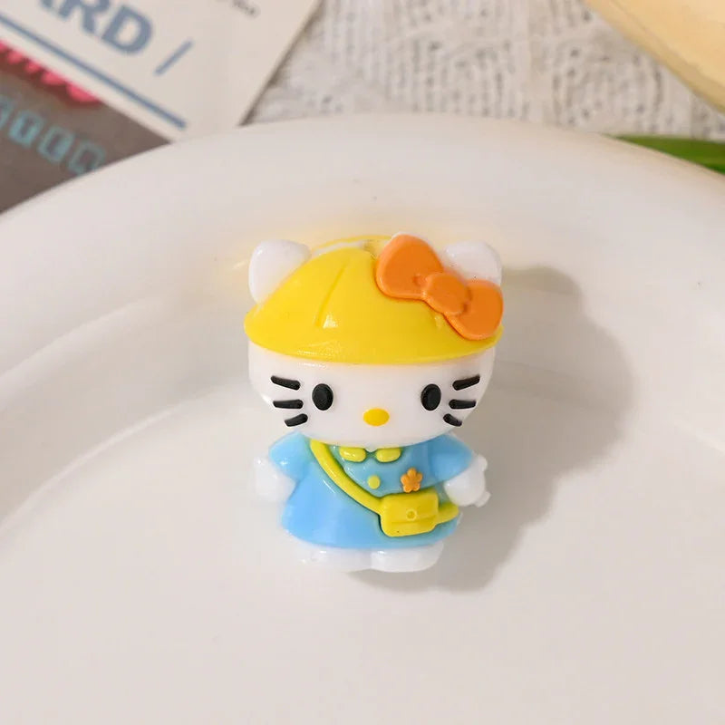 3D Cartoon Kt Cat Silicone Focal Beads | Acrylic Bead for DIY Bracelet Keychain Jewelry Making