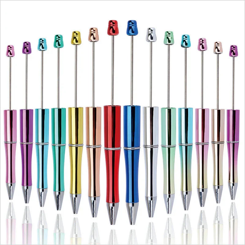 Colorful Bead Pen, Colorful Gift Pen, Rotating Plastic Ballpoint Pen | DIY Beadable Pen Craft Gift Idea