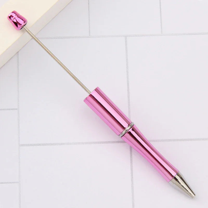 Colorful Bead Pen, Colorful Gift Pen, Rotating Plastic Ballpoint Pen | DIY Beadable Pen Craft Gift Idea