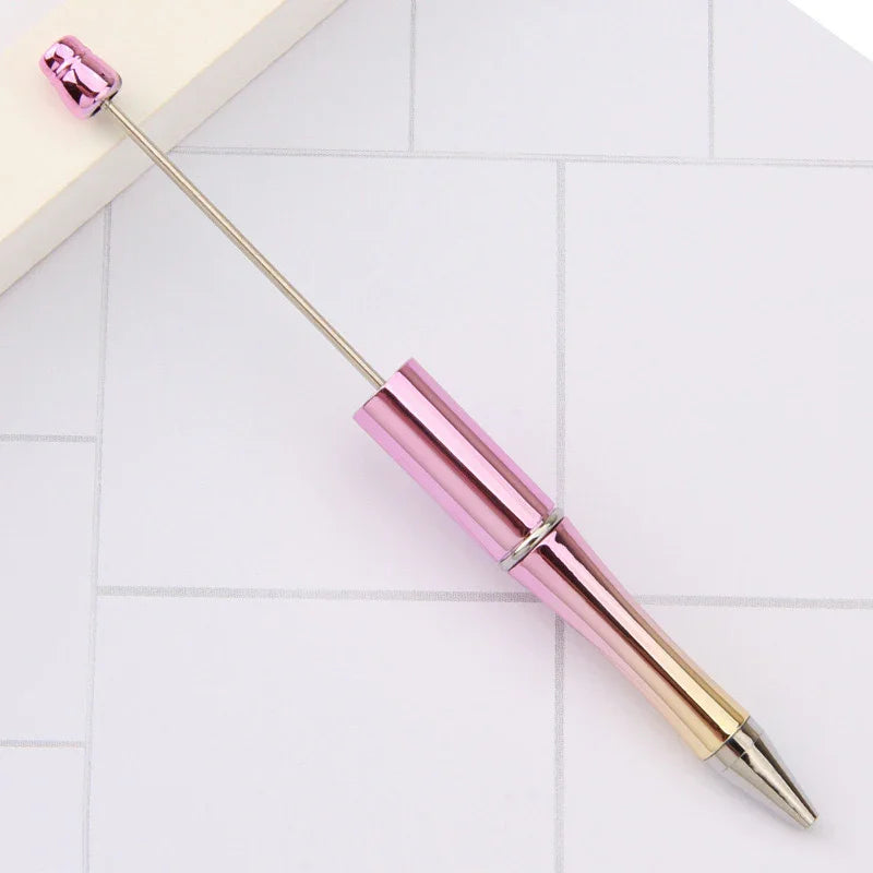 Colorful Bead Pen, Colorful Gift Pen, Rotating Plastic Ballpoint Pen | DIY Beadable Pen Craft Gift Idea