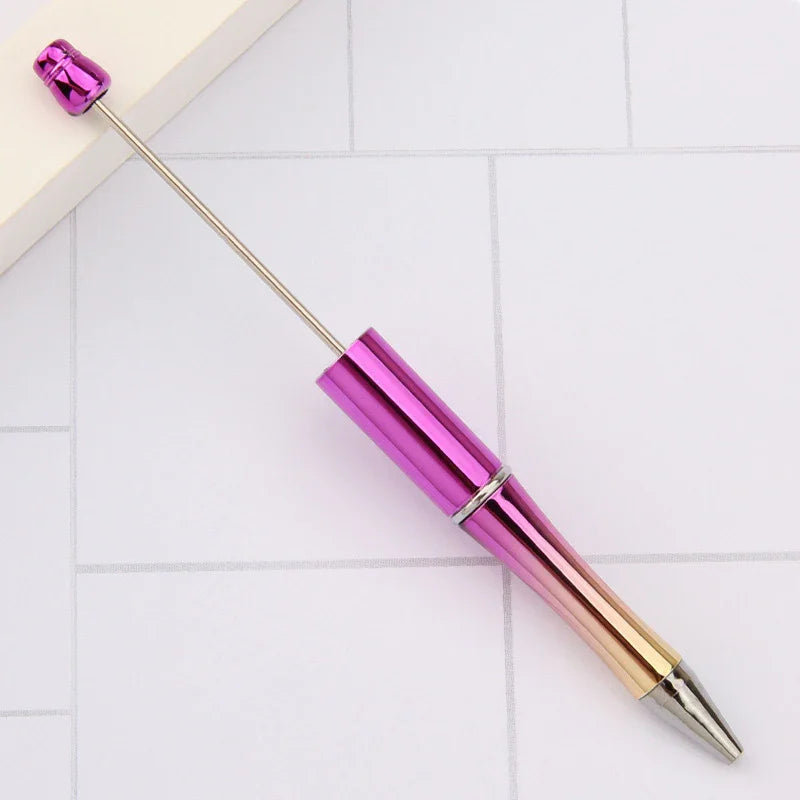Colorful Bead Pen, Colorful Gift Pen, Rotating Plastic Ballpoint Pen | DIY Beadable Pen Craft Gift Idea