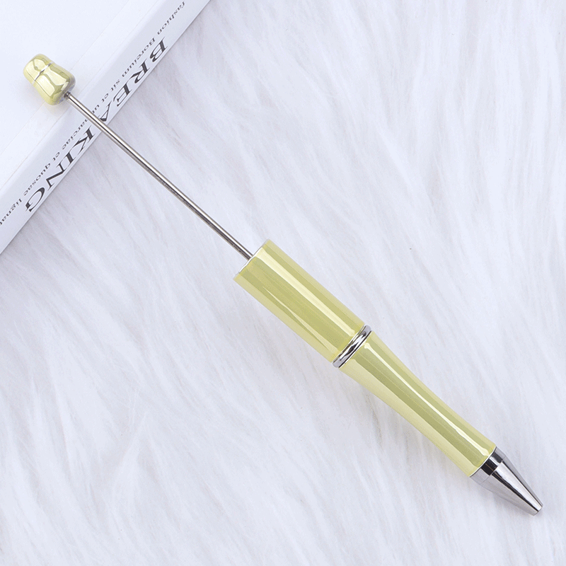 Colorful Bead Pen, Colorful Gift Pen, Rotating Plastic Ballpoint Pen | DIY Beadable Pen Craft Gift Idea