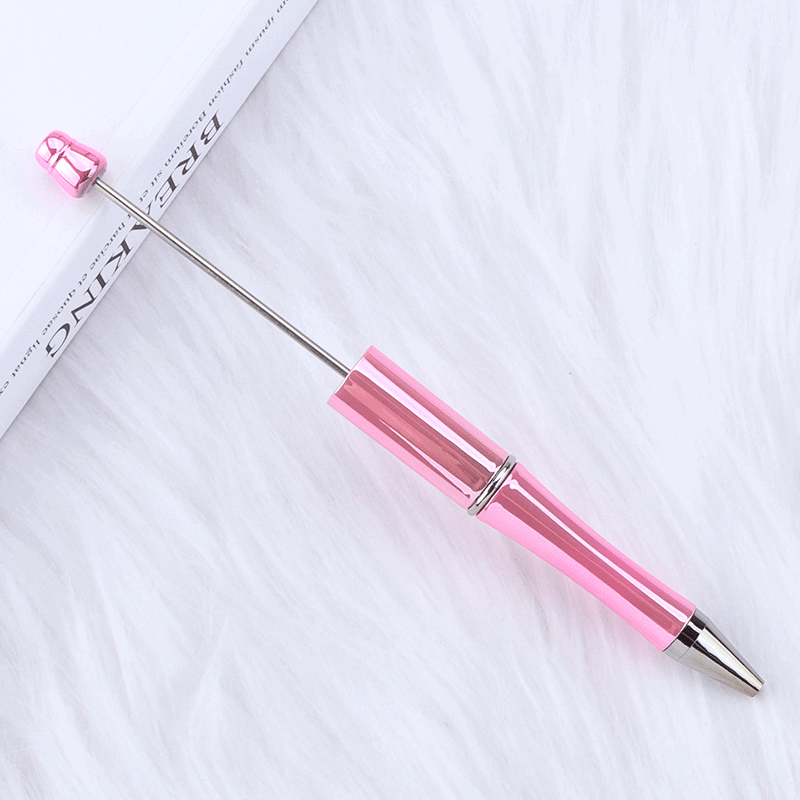 Colorful Bead Pen, Colorful Gift Pen, Rotating Plastic Ballpoint Pen | DIY Beadable Pen Craft Gift Idea