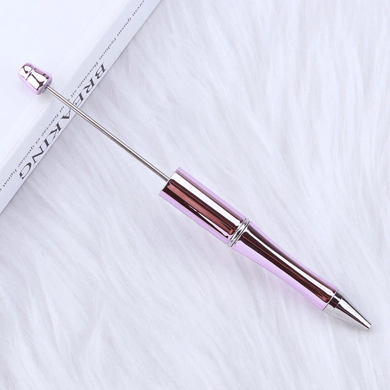 Colorful Bead Pen, Colorful Gift Pen, Rotating Plastic Ballpoint Pen | DIY Beadable Pen Craft Gift Idea
