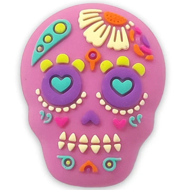 Halloween Silicone Beads LABU Evil Pumpkin Silicone Focus Beads | Holiday Bead for DIY Seasonal Bracelet & Gift Craft