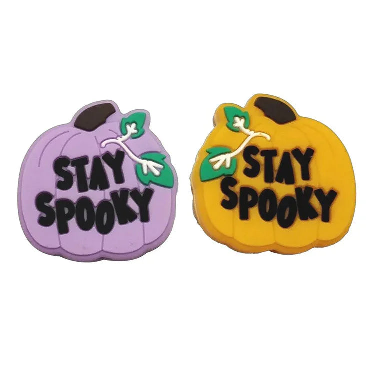 Halloween Silicone Beads LABU Evil Pumpkin Silicone Focus Beads | Holiday Bead for DIY Seasonal Bracelet & Gift Craft