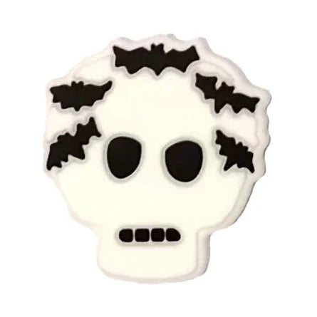Halloween Silicone Beads LABU Evil Pumpkin Silicone Focus Beads | Holiday Bead for DIY Seasonal Bracelet & Gift Craft