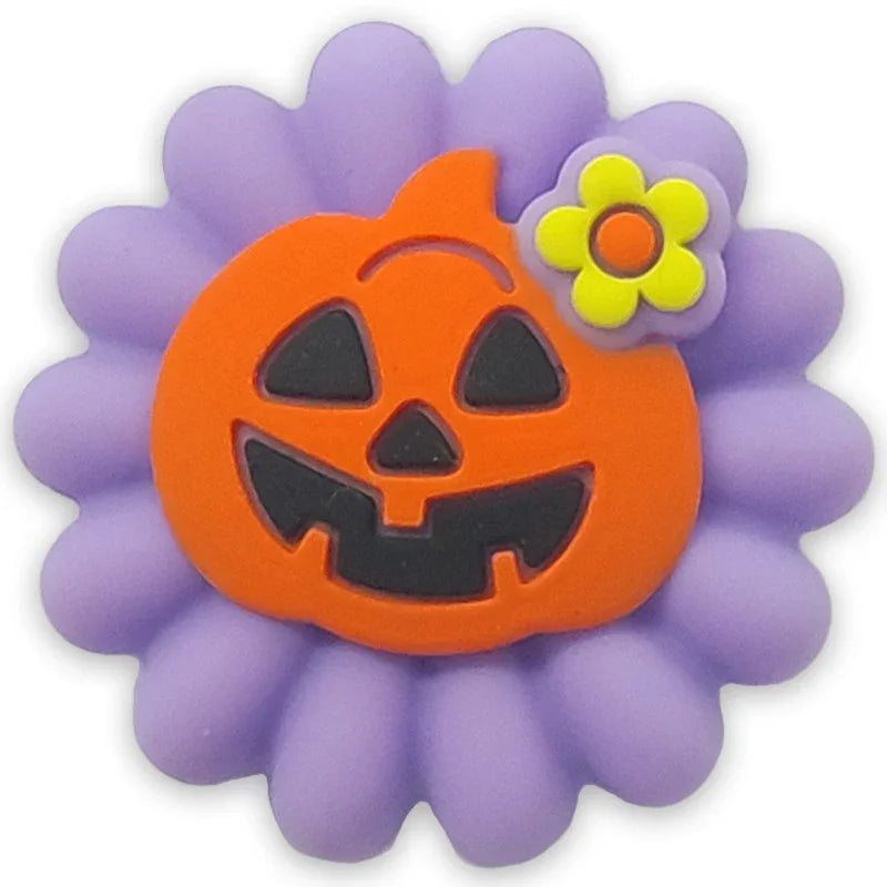 Halloween Silicone Beads LABU Evil Pumpkin Silicone Focus Beads | Holiday Bead for DIY Seasonal Bracelet & Gift Craft