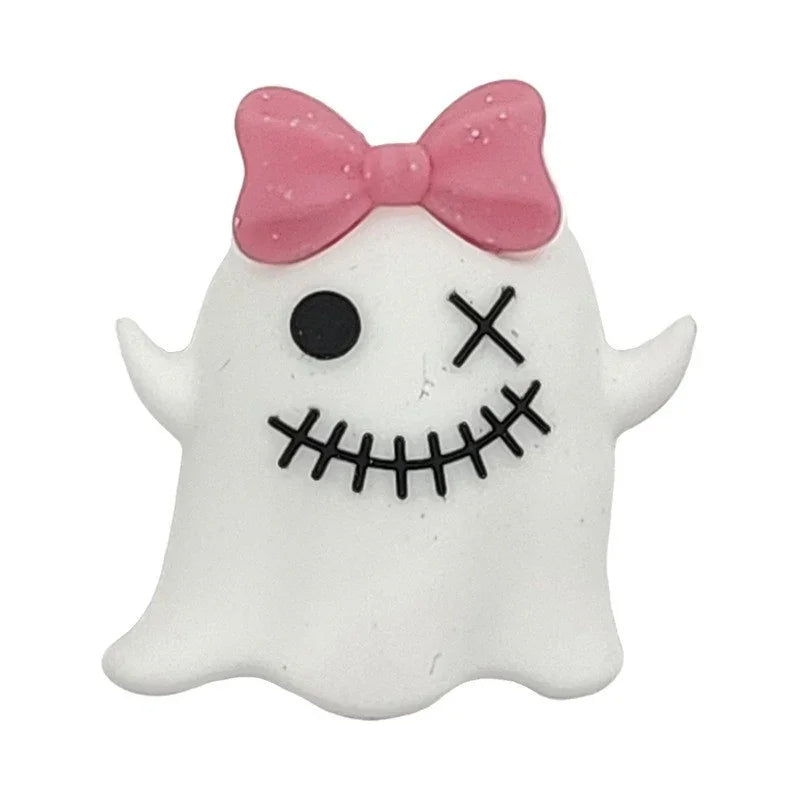 Halloween Silicone Beads LABU Evil Pumpkin Silicone Focus Beads | Holiday Bead for DIY Seasonal Bracelet & Gift Craft