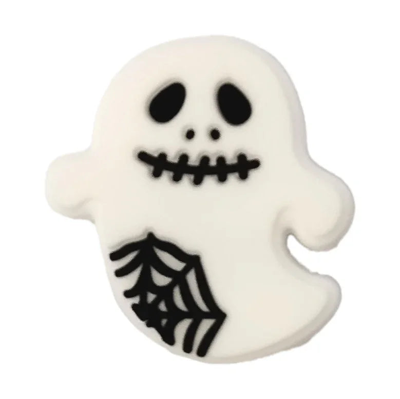 Halloween Silicone Beads LABU Evil Pumpkin Silicone Focus Beads | Holiday Bead for DIY Seasonal Bracelet & Gift Craft
