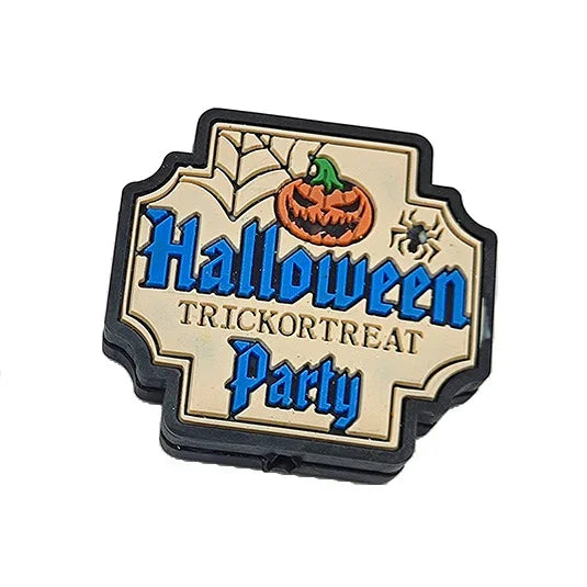 Halloween Silicone Beads LABU Evil Pumpkin Silicone Focus Beads | Holiday Bead for DIY Seasonal Bracelet & Gift Craft