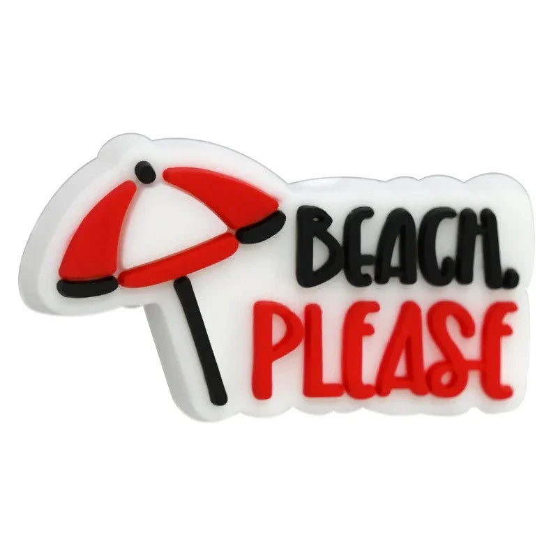 Creative Phrase Series Beaded Keychain Cartoon DIY Ballpoint Pen Handmade Beaded Coke Bead