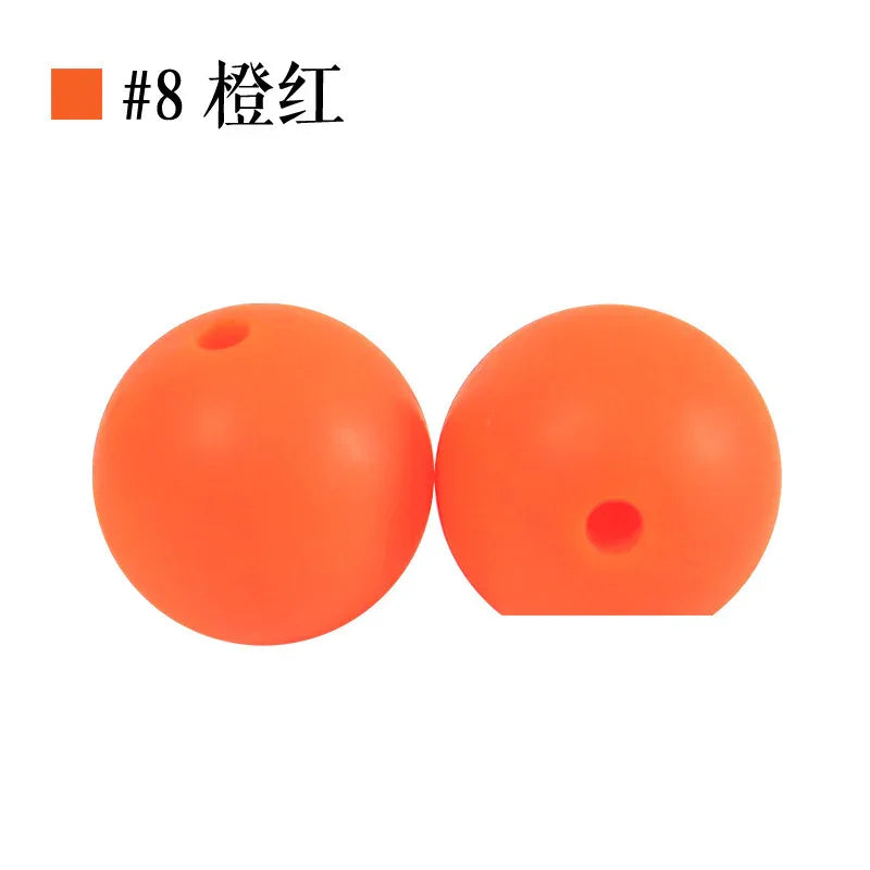 Colored Silicone Beads Round Beads 15mm Candy Color Silicone Beads | Silicone Bead for DIY Bracelet & Keychain Making
