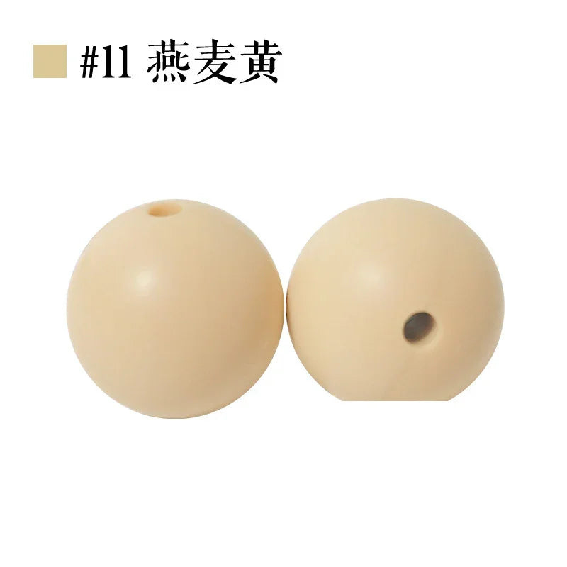 Colored Silicone Beads Round Beads 15mm Candy Color Silicone Beads | Silicone Bead for DIY Bracelet & Keychain Making