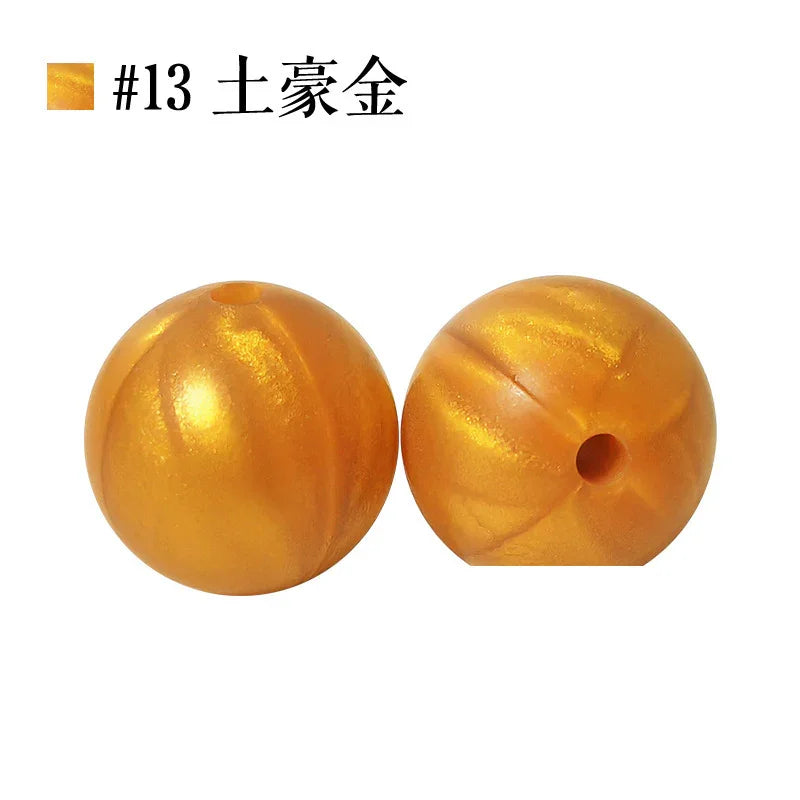 Colored Silicone Beads Round Beads 15mm Candy Color Silicone Beads | Silicone Bead for DIY Bracelet & Keychain Making