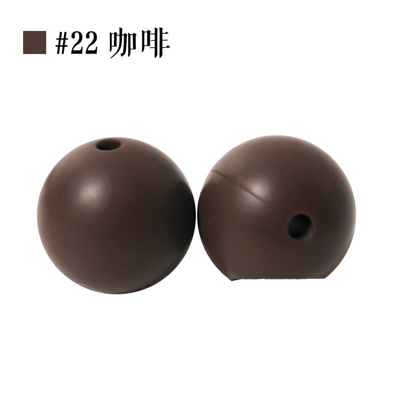 Colored Silicone Beads Round Beads 15mm Candy Color Silicone Beads | Silicone Bead for DIY Bracelet & Keychain Making