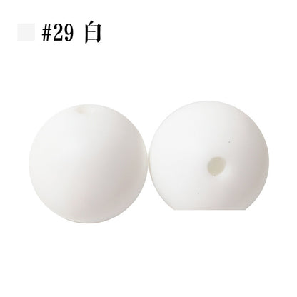 Colored Silicone Beads Round Beads 15mm Candy Color Silicone Beads