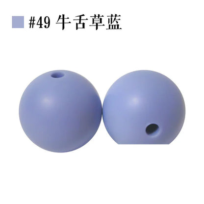 Colored Silicone Beads Round Beads 15mm Candy Color Silicone Beads