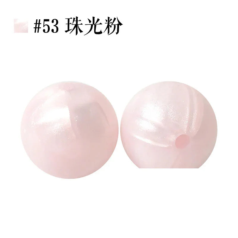 Colored Silicone Beads Round Beads 15mm Candy Color Silicone Beads | Silicone Bead for DIY Bracelet & Keychain Making