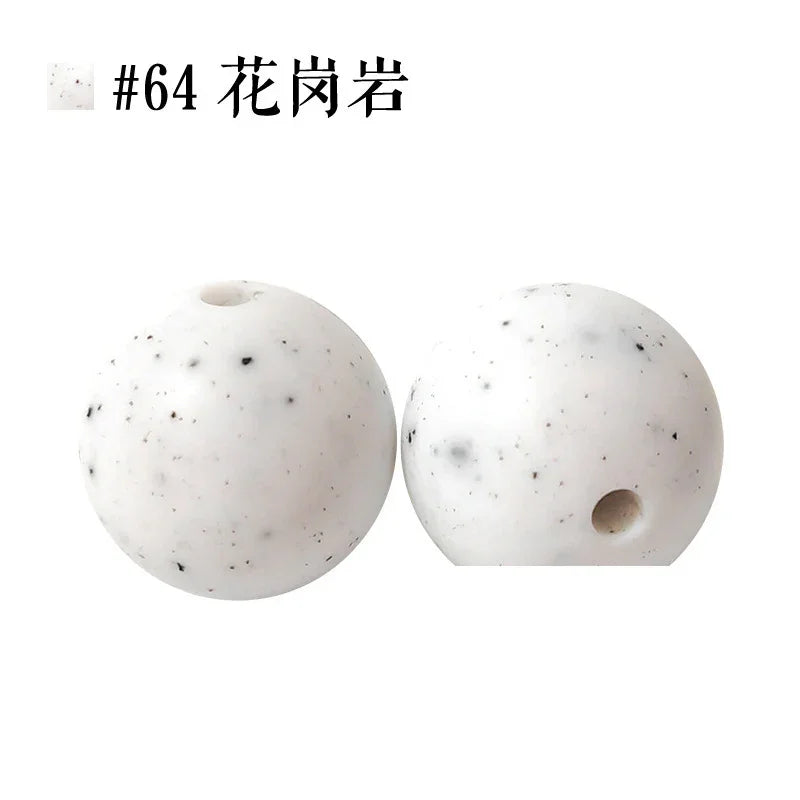 Colored Silicone Beads Round Beads 15mm Candy Color Silicone Beads | Silicone Bead for DIY Bracelet & Keychain Making