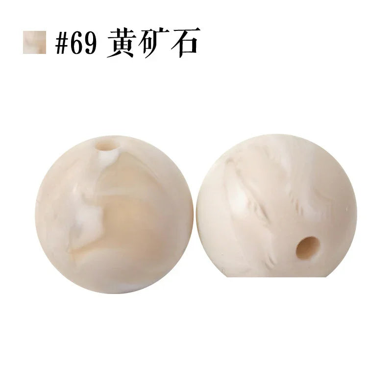 Colored Silicone Beads Round Beads 15mm Candy Color Silicone Beads | Silicone Bead for DIY Bracelet & Keychain Making