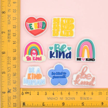 English Phrase Series Cartoon Silicone Focal Beads