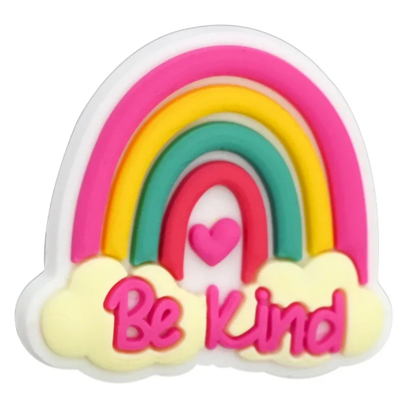 English Phrase Series Cartoon Silicone Focal Beads