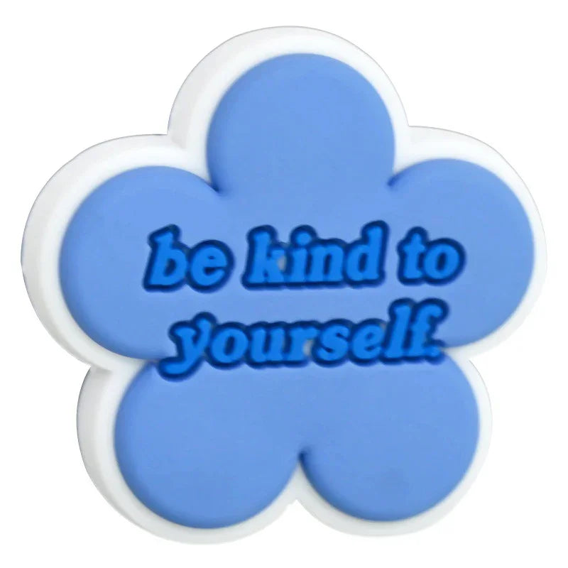 English Phrase Series Cartoon Silicone Focal Beads