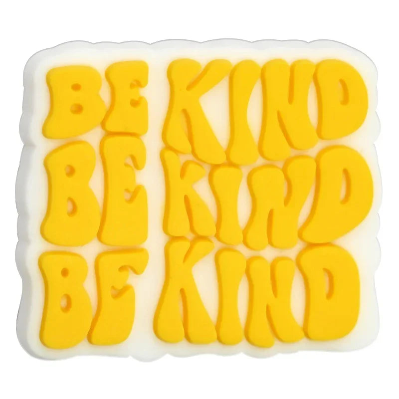 English Phrase Series Cartoon Silicone Focal Beads