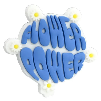 Flower Letter Phrases Silicone Focus Beads