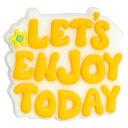 Flower Letter Phrases Silicone Focus Beads