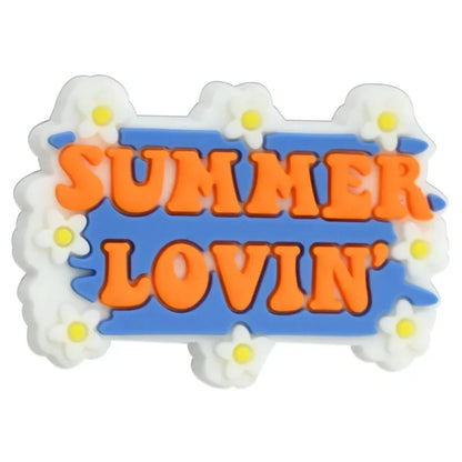 Flower Letter Phrases Silicone Focus Beads